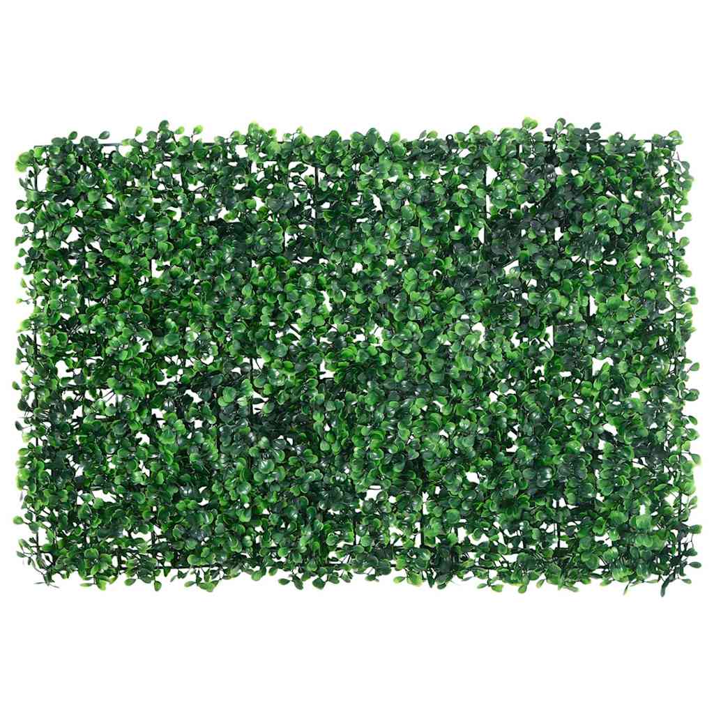   Artificial Shrub Leaf Fence 6 Pcs Green