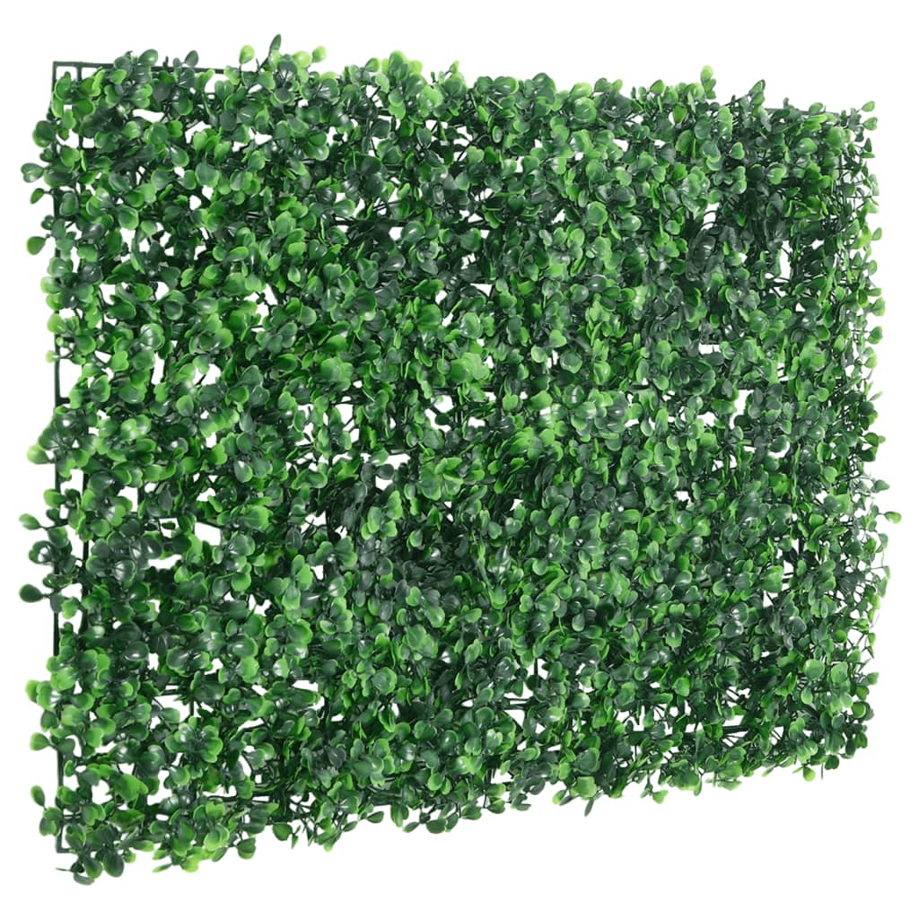   Artificial Shrub Leaf Fence 6 Pcs Green
