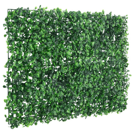   Artificial Shrub Leaf Fence 6 Pcs Green