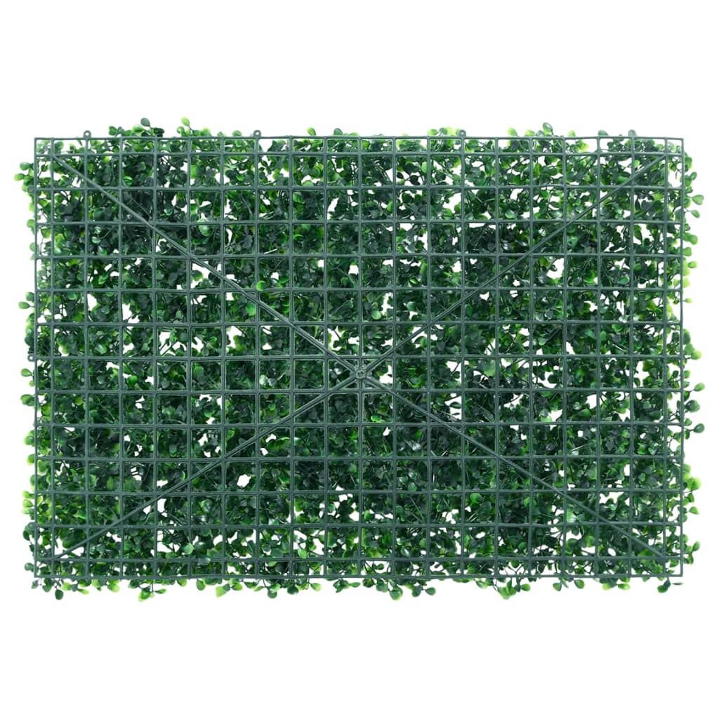   Artificial Shrub Leaf Fence 6 Pcs Green