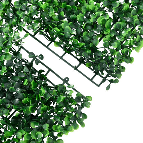   Artificial Shrub Leaf Fence 6 Pcs Green