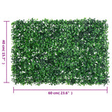   Artificial Shrub Leaf Fence 6 Pcs Green
