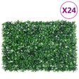   Artificial Shrub Leaf Fence 6 Pcs Green