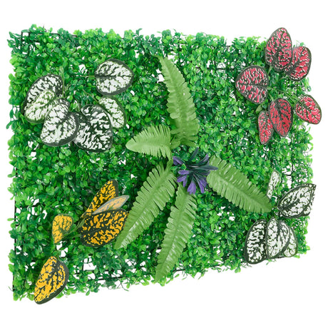   Artificial Plant Fence 6 Pcs Green 40X60 Cm