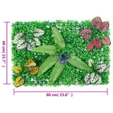   Artificial Plant Fence 6 Pcs Green 40X60 Cm