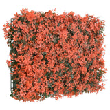   Artificial Maple Leaf Fence 24 Pcs Light Red 40X60 Cm
