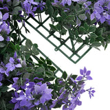   Artificial Leaf Fence 24 Pcs Purple 40X60 Cm