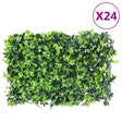   Artificial Leaf Fence 6 Pcs Green 40X60 Cm