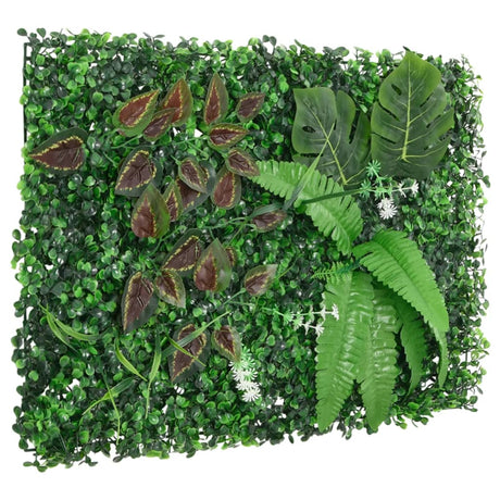   Artificial Plant Fence 6 Pcs Green 40X60 Cm