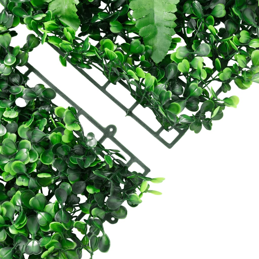   Artificial Plant Fence 6 Pcs Green 40X60 Cm