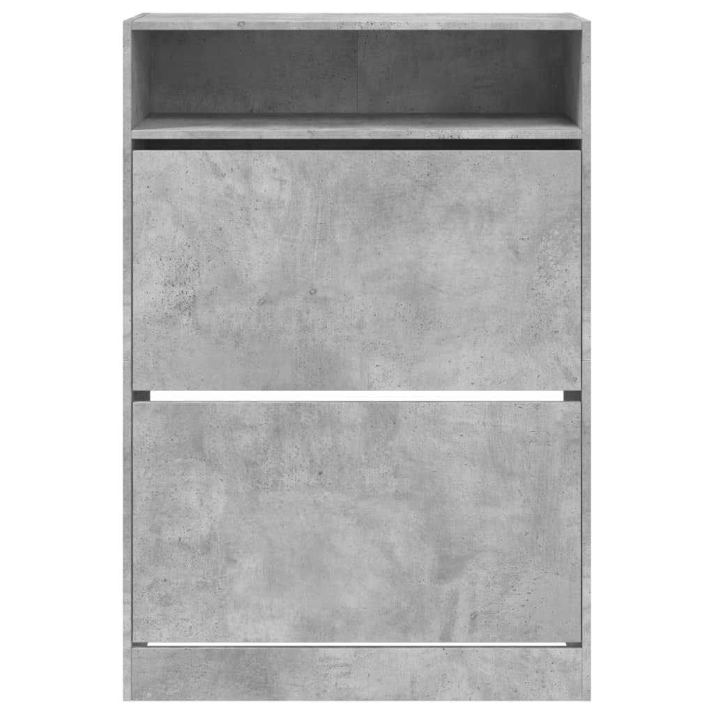 Shoe Cabinet With 2 Flip-Drawers 80X34X116 Cm