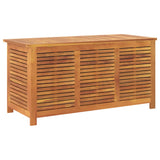 Garden Storage Box With Louver Solid Wood Acacia