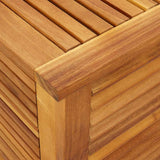 Garden Storage Box With Louver Solid Wood Acacia