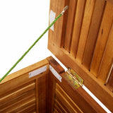 Garden Storage Box With Louver Solid Wood Acacia