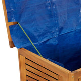 Garden Storage Box With Louver Solid Wood Acacia
