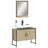 2 Piece Bathroom Cabinet Set Engineered Wood