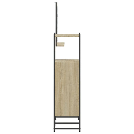 3 Piece Bathroom Cabinet Set Engineered Wood