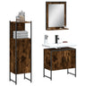 3 Piece Bathroom Cabinet Set Engineered Wood