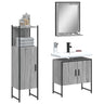 3 Piece Bathroom Cabinet Set Engineered Wood