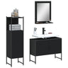3 Piece Bathroom Cabinet Set Engineered Wood