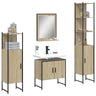 4 Piece Bathroom Cabinet Set Engineered Wood