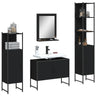 4 Piece Bathroom Cabinet Set Engineered Wood