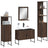 4 Piece Bathroom Cabinet Set Engineered Wood