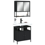 2 Piece Bathroom Furniture Set Engineered Wood