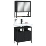 2 Piece Bathroom Furniture Set Engineered Wood
