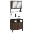2 Piece Bathroom Furniture Set Engineered Wood