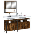 3 Piece Bathroom Furniture Set Engineered Wood