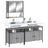 3 Piece Bathroom Furniture Set Engineered Wood