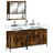 3 Piece Bathroom Furniture Set Engineered Wood