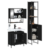 3 Piece Bathroom Furniture Set Engineered Wood