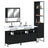 4 Piece Bathroom Furniture Set Engineered Wood