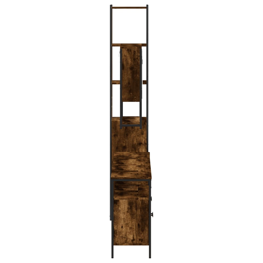 4 Piece Bathroom Furniture Set Engineered Wood