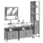 4 Piece Bathroom Furniture Set Engineered Wood