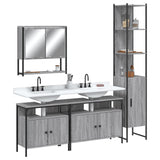 4 Piece Bathroom Furniture Set Engineered Wood