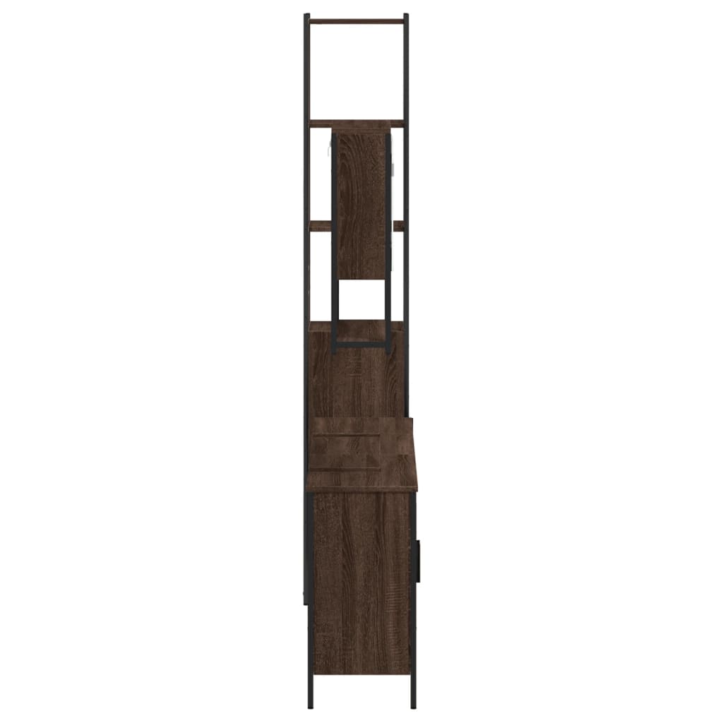 4 Piece Bathroom Furniture Set Engineered Wood