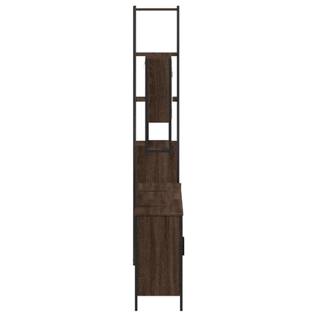 4 Piece Bathroom Furniture Set Engineered Wood