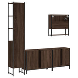 4 Piece Bathroom Furniture Set Engineered Wood