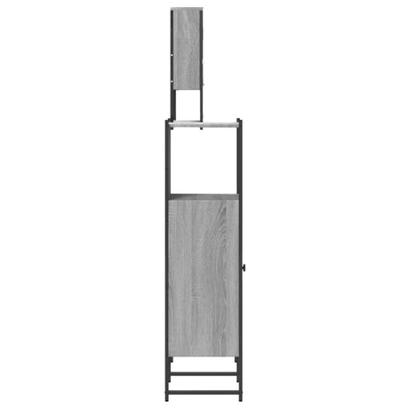3 Piece Bathroom Furniture Set Engineered Wood