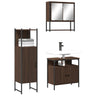 3 Piece Bathroom Furniture Set Engineered Wood