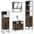 4 Piece Bathroom Furniture Set Engineered Wood