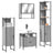 4 Piece Bathroom Furniture Set Engineered Wood