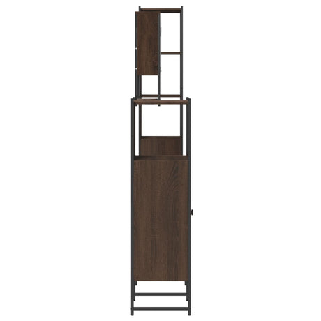 4 Piece Bathroom Furniture Set Engineered Wood