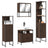 4 Piece Bathroom Furniture Set Engineered Wood
