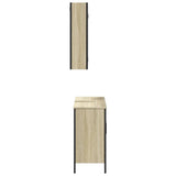 2 Piece Bathroom Furniture Set Engineered Wood