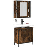 2 Piece Bathroom Furniture Set Engineered Wood