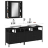 3 Piece Bathroom Cabinet Set Engineered Wood